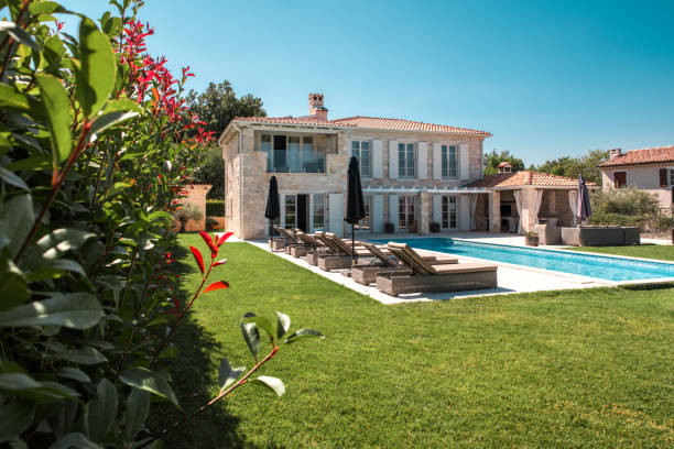istock Secluded Holiday Home With Terrace and Pool 2158178881