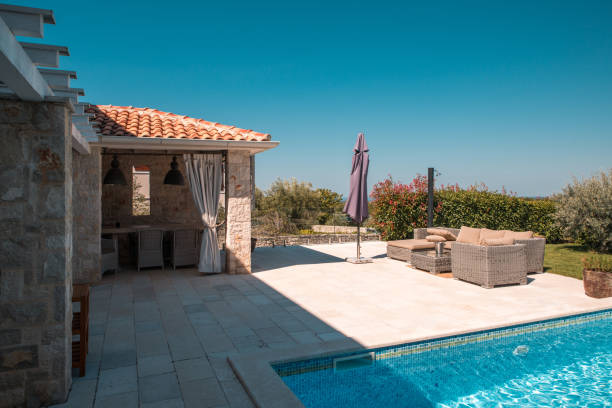 istock Summer House With Pool For Rent 2158178882