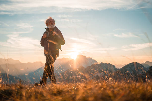 istock Senior Mixed Race Male Taking in View During Hike 2158179016