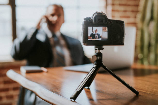 istock Male radio host talking on the phone 2158184297