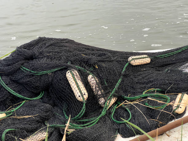 istock fishing net in country Thailand 2158186420