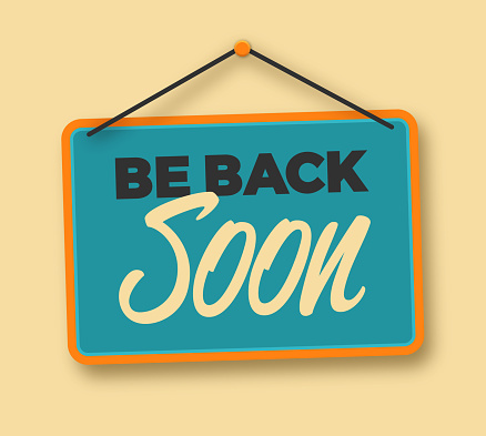 Back Soon Tickets Be Back Soon Retro Hanging Business Sign Stock Illustration - Download ...