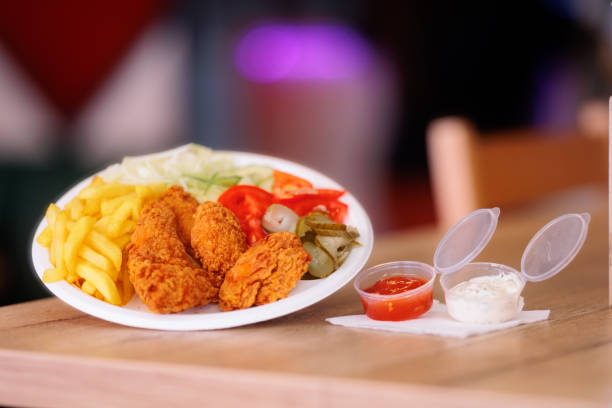 Delicious appetizing meal in a menu of a restaurant