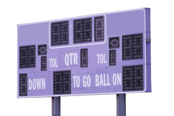 score board for sport game isolated on white background