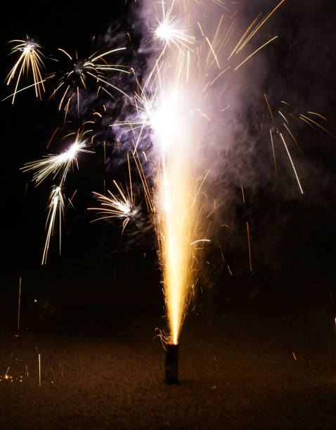 istock colorful fountain fireworks stream into dark night 2158189133