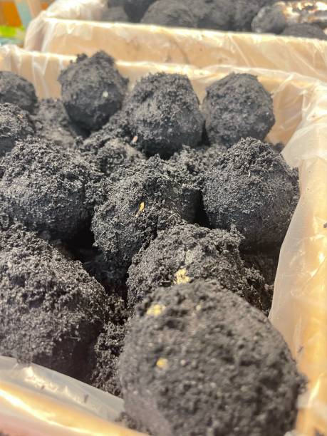 istock Salted eggs are ready to be sold in market. 2158189194
