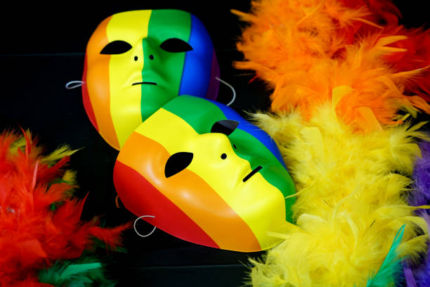 Traditional mask in Venice on display