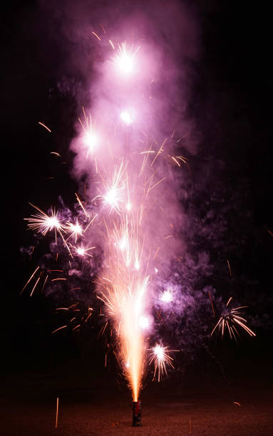 istock colorful fountain fireworks stream into dark night 2158191815