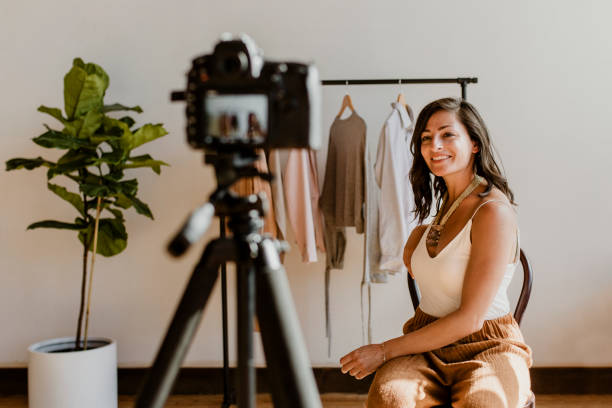istock Fashion stylist working with clothes 2158192418