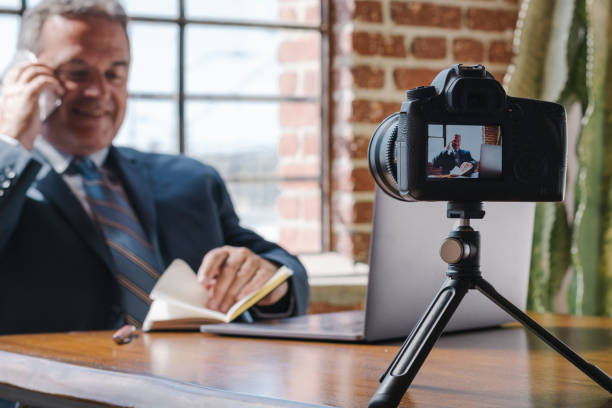 istock Male radio host talking on the phone 2158192494
