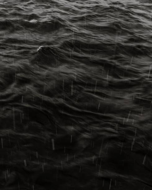 Ocean wave background, rainy season