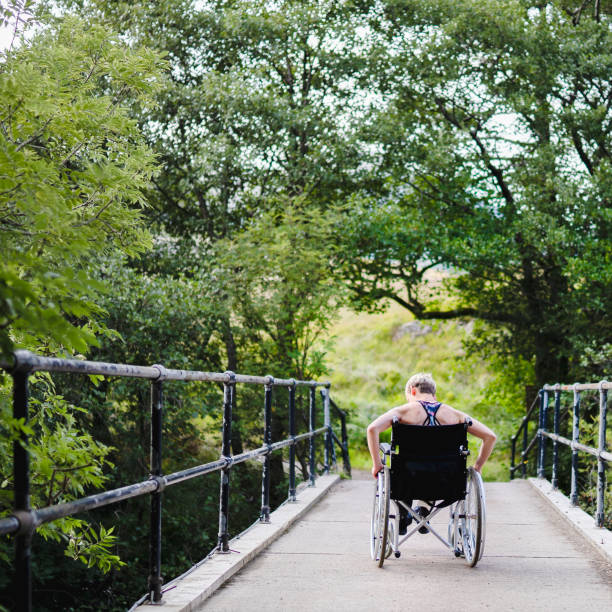 istock Disabled athlete in a wheelchair 2158195100