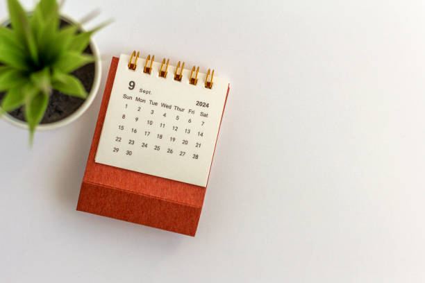 Calendar for September 2024 on a white background.