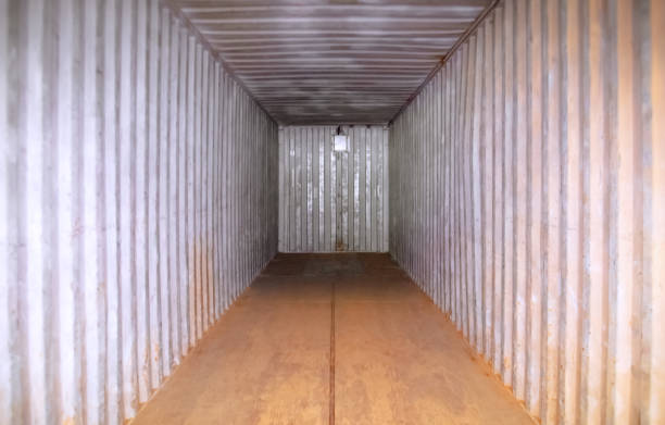 istock Empty Shipping Container. Square Room Space Opening. Cargo Container Shipping. Freight Truck Transportation. 2158199380
