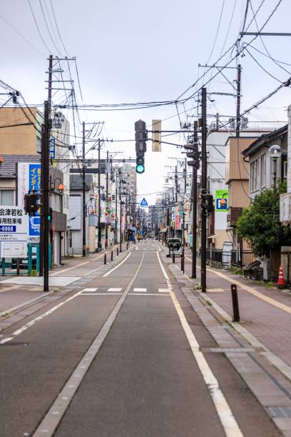 istock Quiet Cityscape: An Overcast Day on Empty Urban Roads 2158201642
