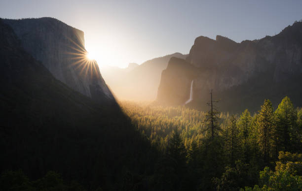 Tunnel View at Yosemite National Park is the first attraction you are met with when entering this stunning national park