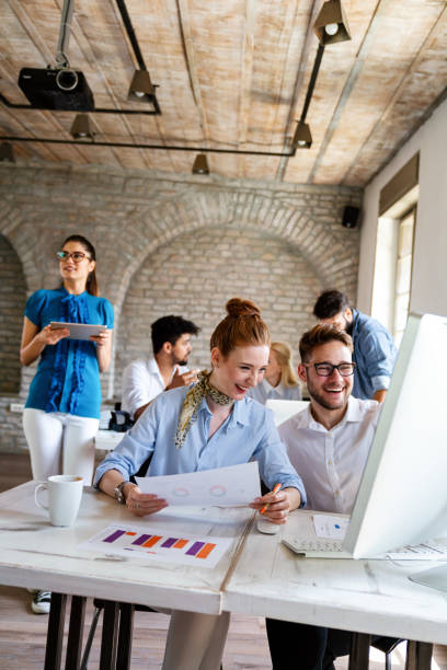istock Entrepreneurs designers architects business people conference in office 2158203768
