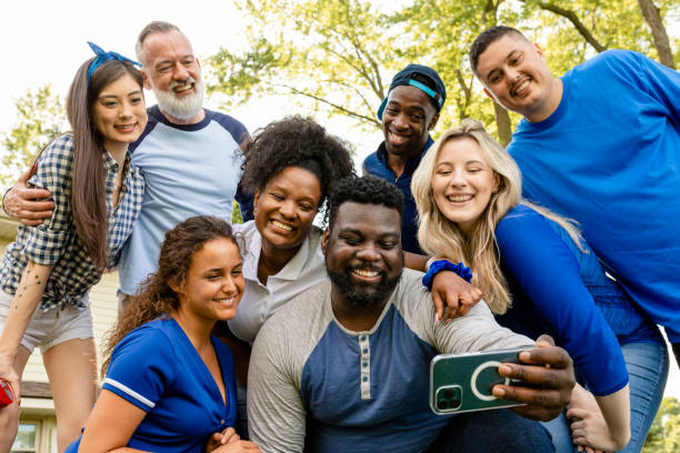 istock Friends taking a selfie at a tailgate party 2158204391