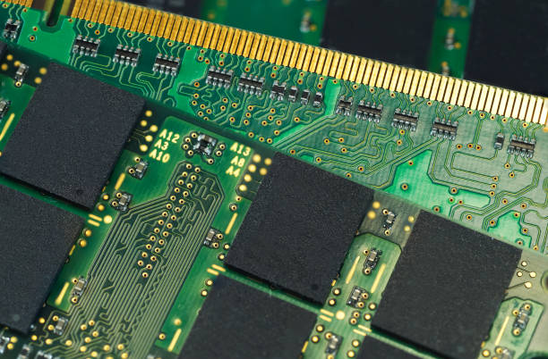 istock close up on integrated circuit chips on the board 2158209199