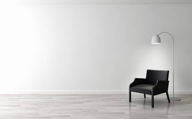 istock Large luxury modern bright interiors Living room mockup illustration 3D rendering image 2158209449