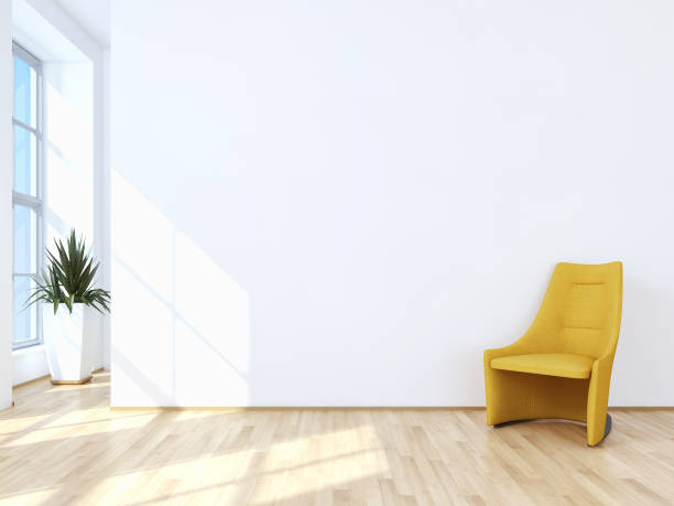 istock Large luxury modern bright interiors Living room mockup illustration 3D rendering image 2158217356