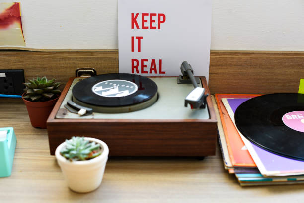 istock Classic vinyl record music media entertainment 2158218117