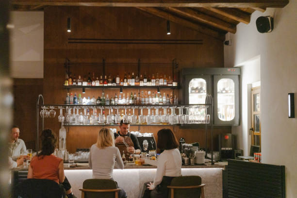 istock Male bartender is making cocktails in a bar 2158220596