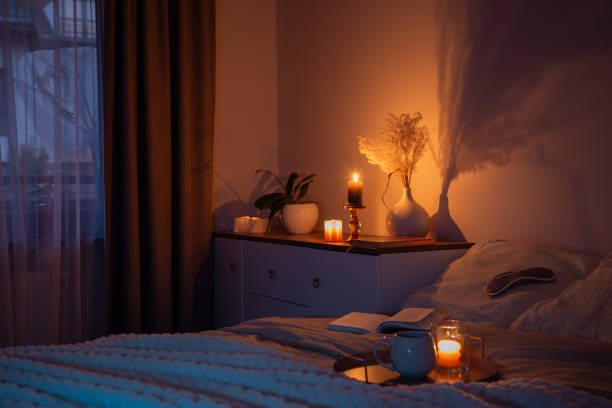 istock cup of tea in bedroom at night 2158220696