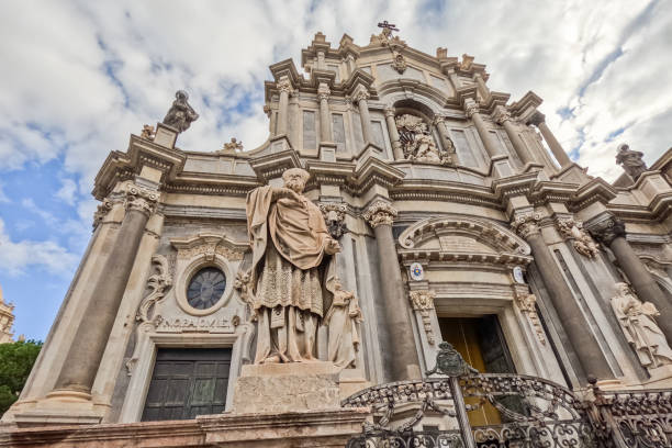 istock Saint Agatha Cathedral In Catania In Sicily 2158221741