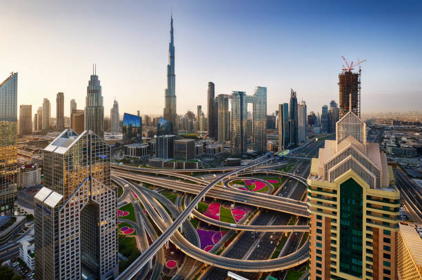 istock Emirates - Dubai cityscape, aerial view, UAE 2158221858