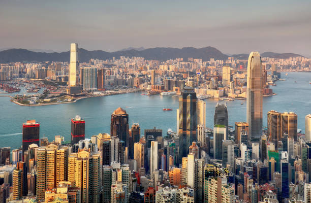 istock China - Hong Kong skyline at sunset 2158222025