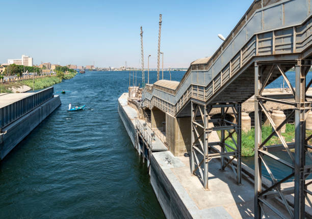 istock The sluice gate on the Nile river barrage bridge at Esna 2158225432