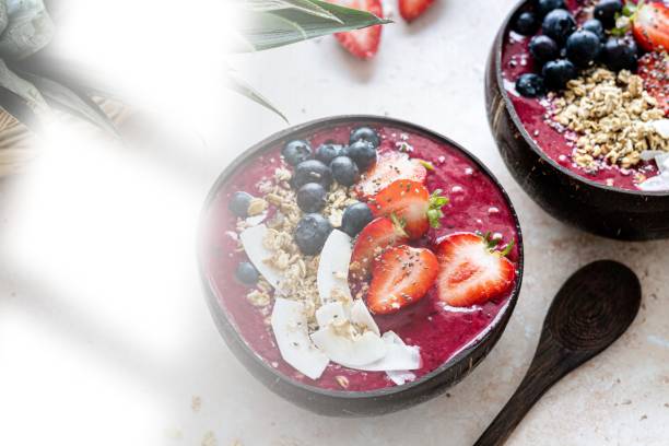 istock Acai in coconut shell healthy meal for summer vibes 2158226076