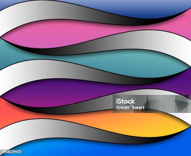 Colorfull Gradient Abstract Wallpaper Hd Stock Illustration - Download ...