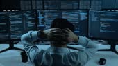 Back View Of Asian Man Developer Having Headache While Write Code With ...