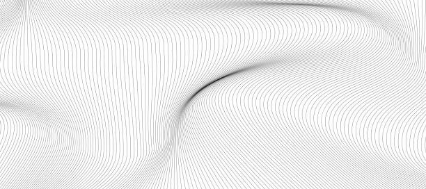 istock Illustration of the pattern of black lines on white background 2158235006