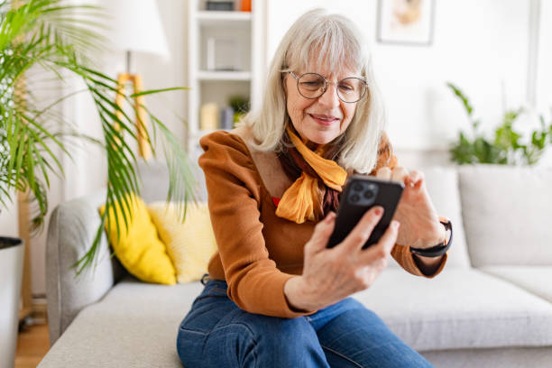istock Senior Woman's Digital Engagement 2158235651