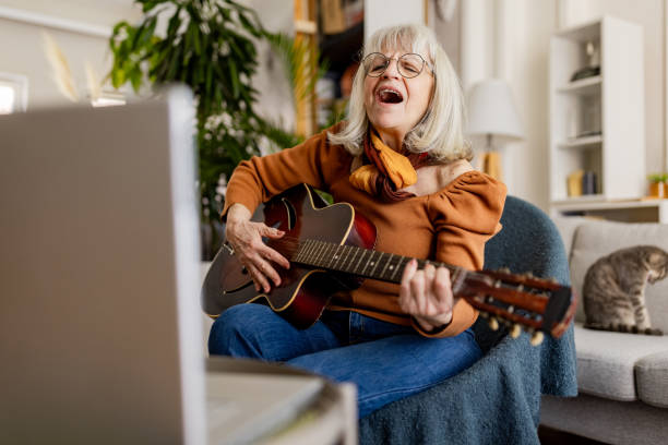 istock Senior Woman's Acoustic Guitar Session 2158237766