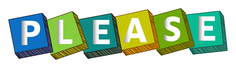 1. Please Please Colorful Drawn Blocks Stock Illustration - Download Image Now ...