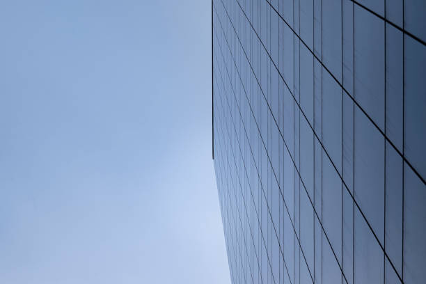 istock Facade and reflections of the sky 2158240018