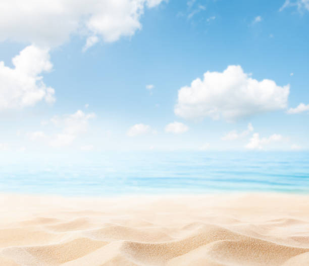istock background of sea, sky and beach sand 2158241578