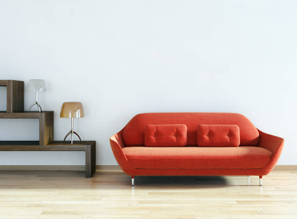 istock Large luxury modern bright interiors Living room mockup illustration 3D rendering image 2158248560