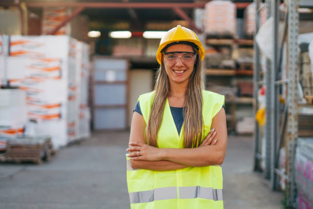 istock portrait of female worker in warehouse 2158251003