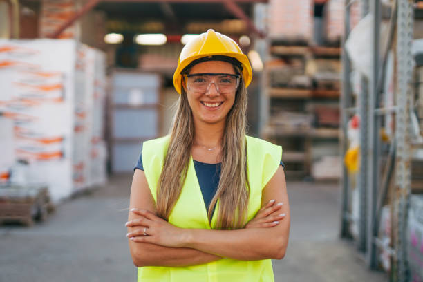 istock portrait of female worker in warehouse 2158251139