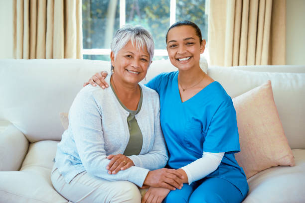 istock Portrait of nurse and patient 2158251321