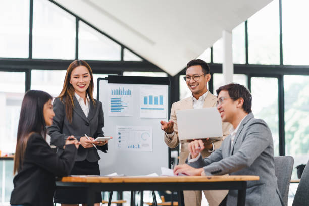 istock A team of coworkers brainstorming ideas during a creative meeting. 2158254706