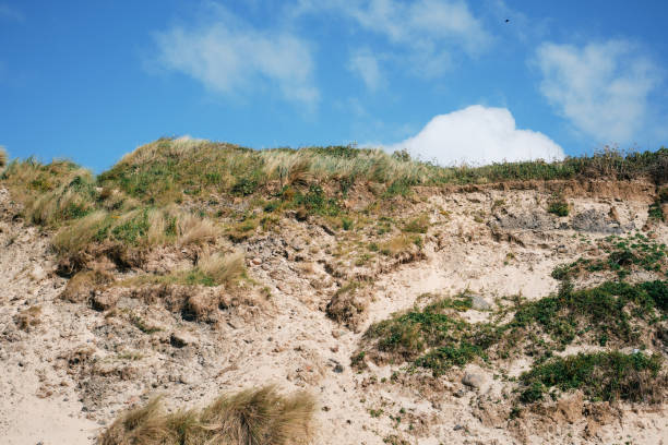 The red cliff of Sylt island, Baltic Sea, Germany