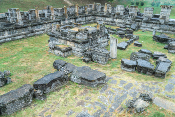 istock Avanti Swami Temple Ruins, ancient structure at historic site, Srinagar, Kashmir, India 2158260198