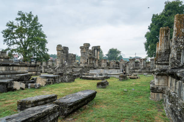 istock Avanti Swami Temple Ruins, ancient structure at historic site, Srinagar, Kashmir, India 2158260928