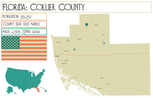 Large And Detailed Map Of Collier - Large And Detailed Map Of Collier County In Florida Usa 